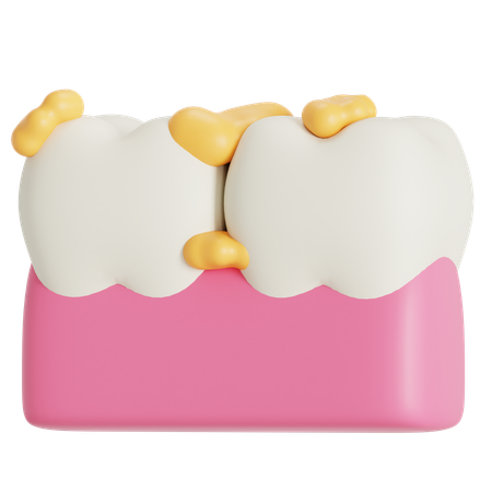 Dentes sujos  3D Icon