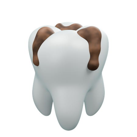 Dentes sujos  3D Icon