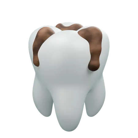 Dentes sujos  3D Icon