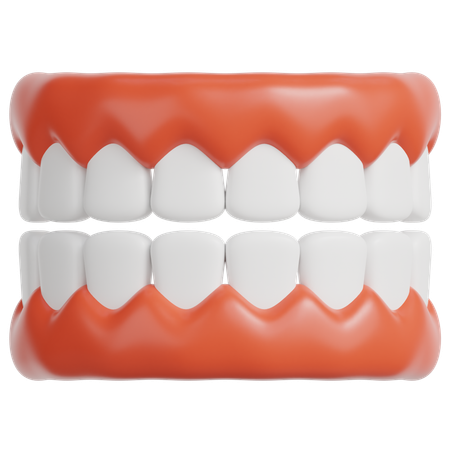 Dentier  3D Icon