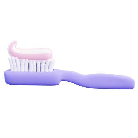 Dentifrice et brosse à dents  3D Icon