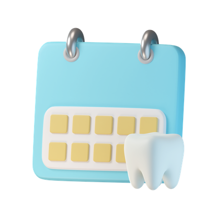 Dentist Calendar  3D Icon