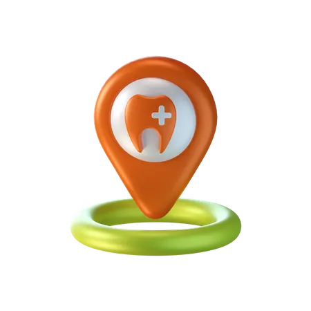 Dentist Location  3D Icon