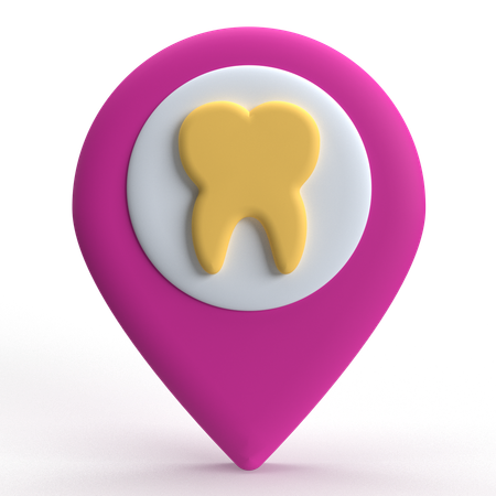 Dentist Location  3D Icon