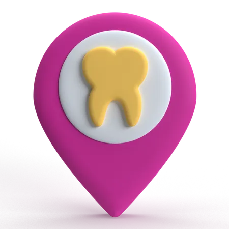 Dentist Location  3D Icon