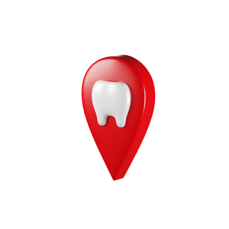 Dentist Location  3D Icon
