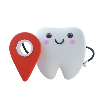 Dentist Location  3D Illustration