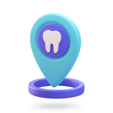 Dentist Location 3D Illustration