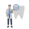 dental doctor 3d illustration
