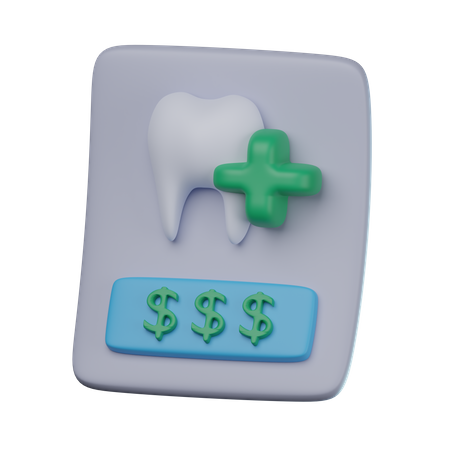 Factura dentista  3D Icon