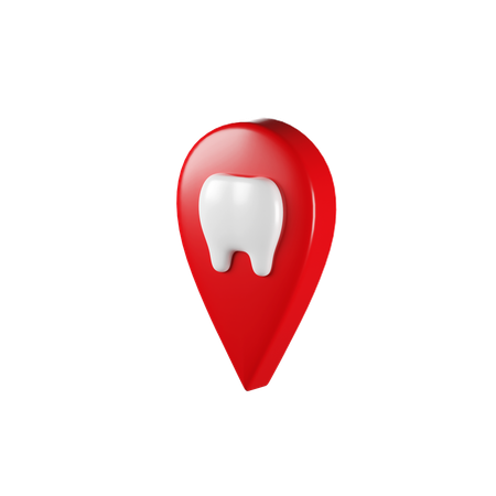 Localização do dentista  3D Icon