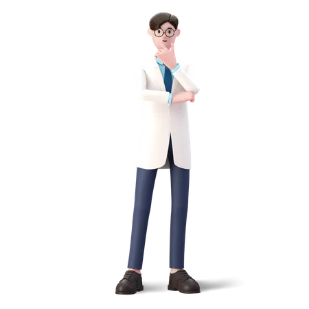 Ilustracao De Personagem 3 D Medico 3D Illustration