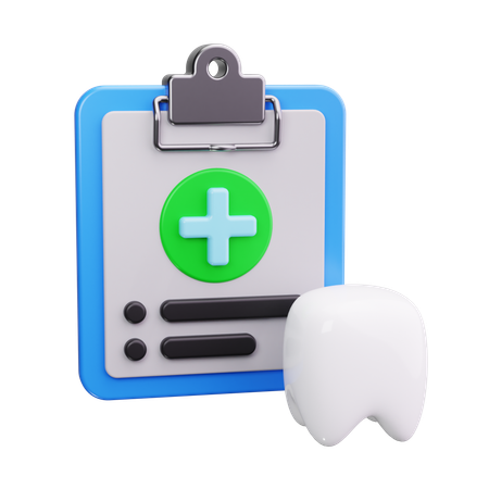 Prescrição do dentista  3D Icon