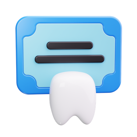 Diplôme de dentiste  3D Icon