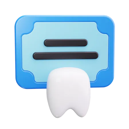 Diplôme de dentiste  3D Icon