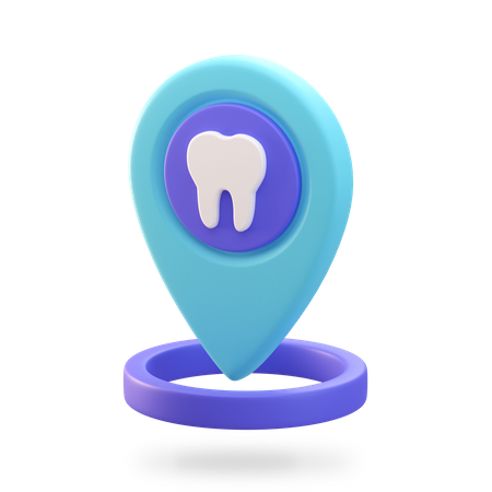 Emplacement du dentiste  3D Illustration