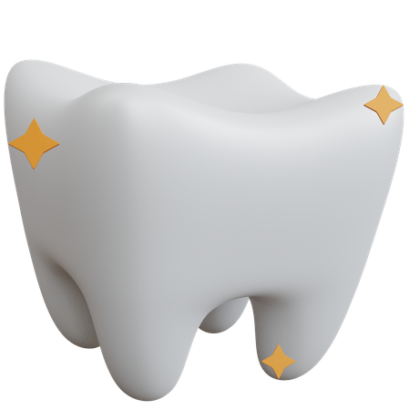 Des dents fortes  3D Icon