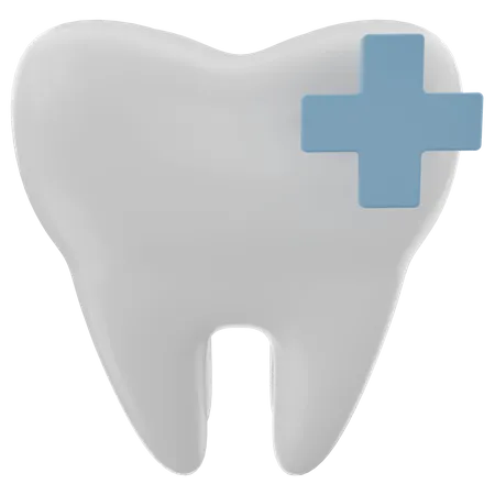 Des dents saines  3D Illustration