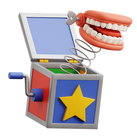 Denture Toy Surprise Box  3D Icon