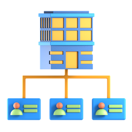 Department Structure  3D Icon