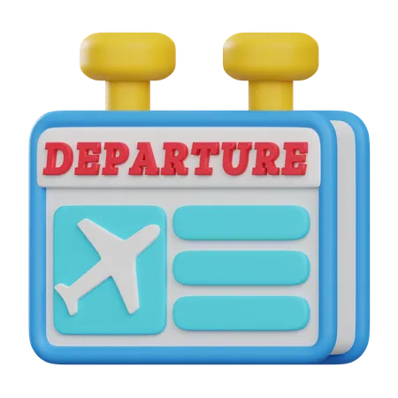 Departure Board  3D Icon