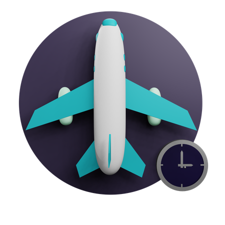 Departure Time  3D Icon