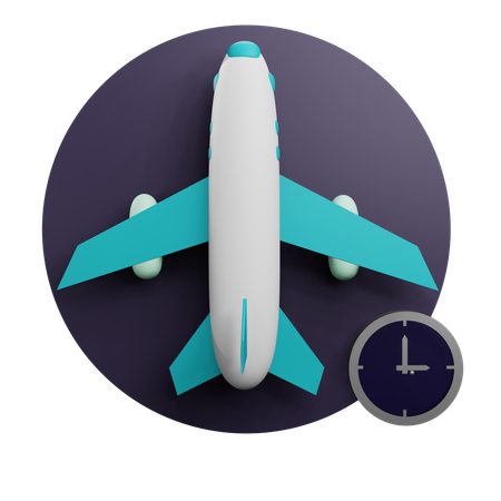 Departure Time  3D Icon