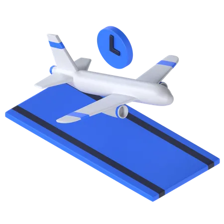 Departure Time  3D Illustration