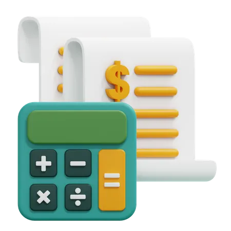 Dépenses financières  3D Icon