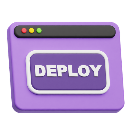 Deploy Website  3D Icon