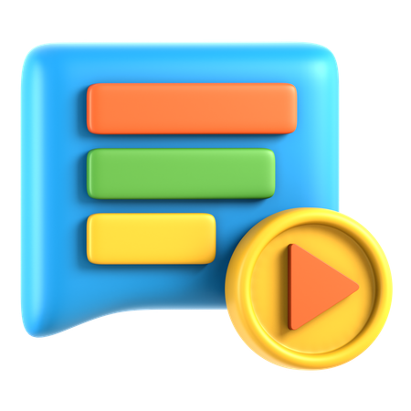 Depoimento ao vivo  3D Icon