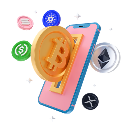 Deposit Bitcoin  3D Icon