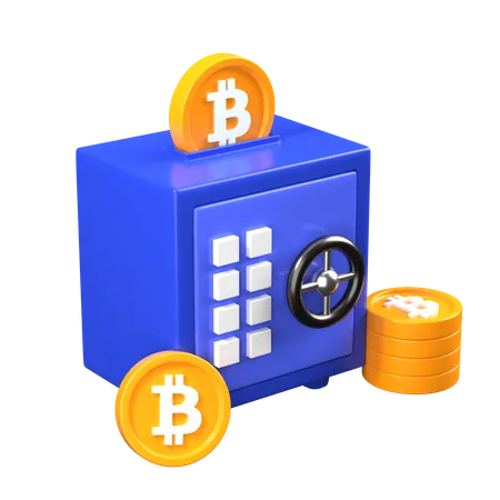 Depósito de bitcoins  3D Icon