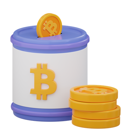 Depositário de bitcoin  3D Icon