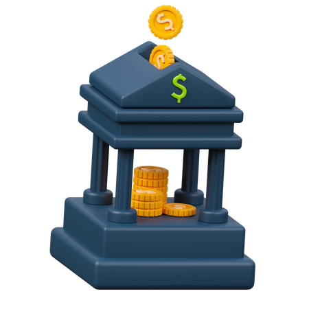 Depósito bancário  3D Icon