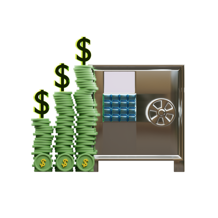 Beneficio de depósito bancario  3D Icon
