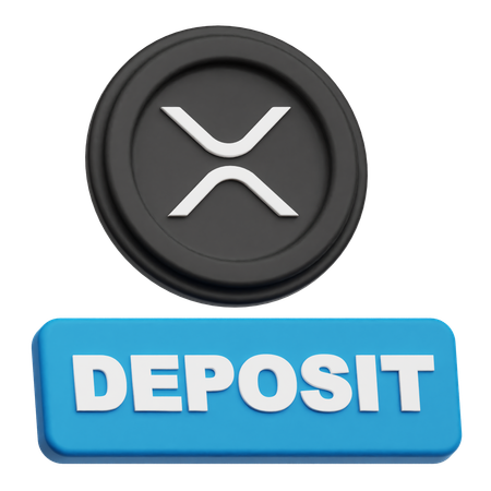 Depósito de moeda XRP  3D Icon