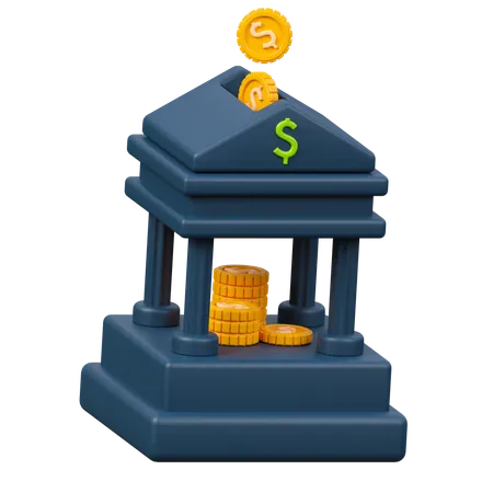 Dépôt bancaire  3D Icon