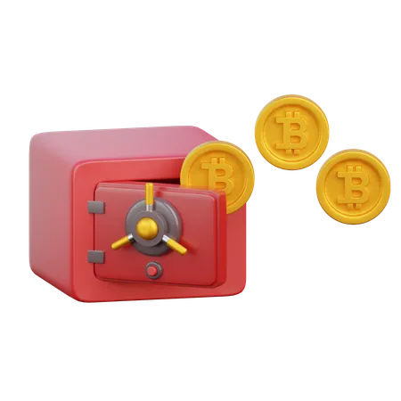Dépôt de bitcoins  3D Icon
