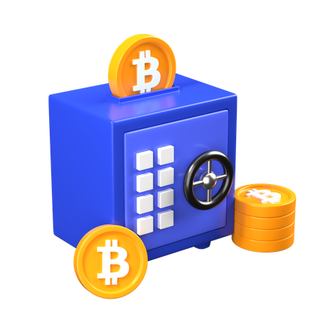 Dépôt de bitcoins  3D Icon