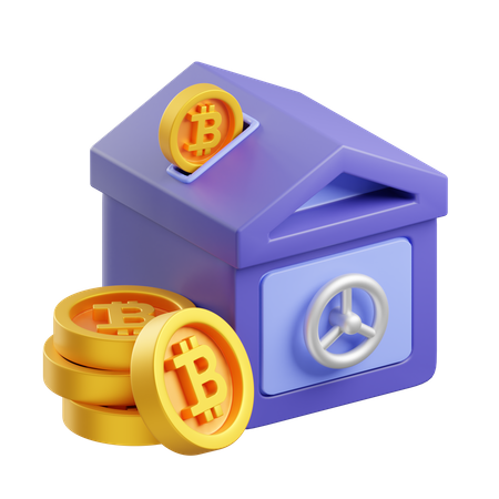 Dépôt de bitcoins  3D Icon