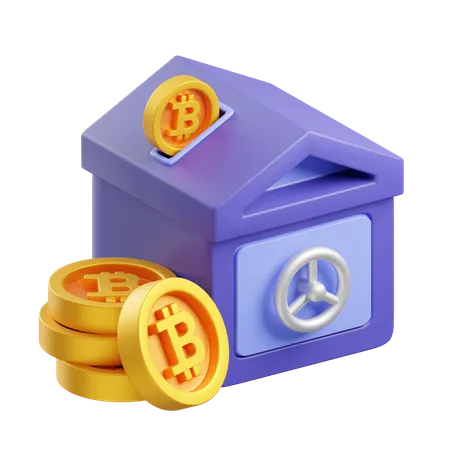 Dépôt de bitcoins  3D Icon