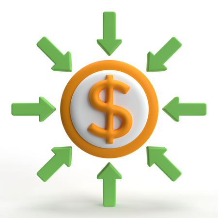 Dépôt d'argent  3D Icon