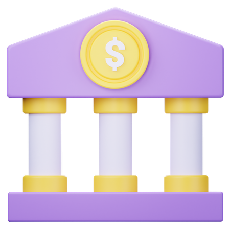 Banque  3D Icon