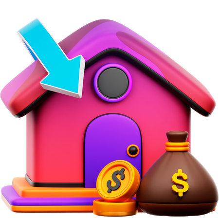 Depreciación  3D Icon