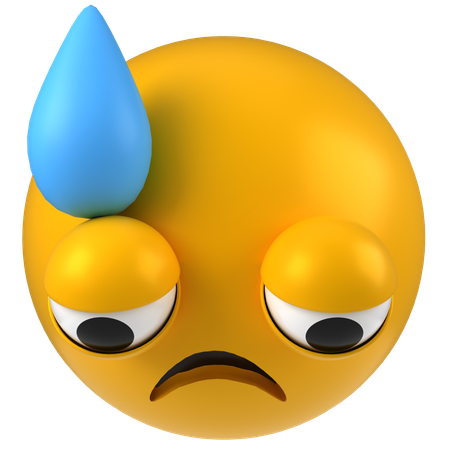 Depressed Emoji  3D Icon