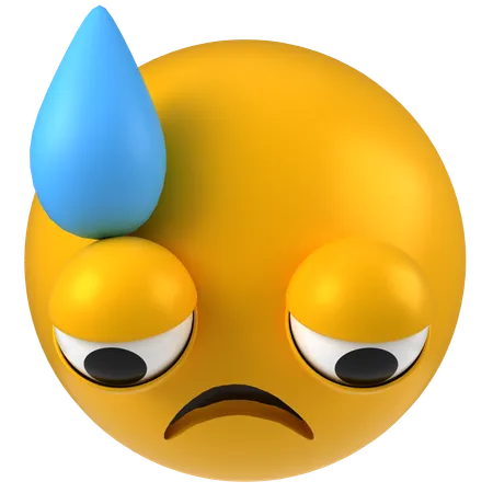 Depressed Emoji  3D Icon