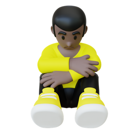 Depressed Kid  3D Icon