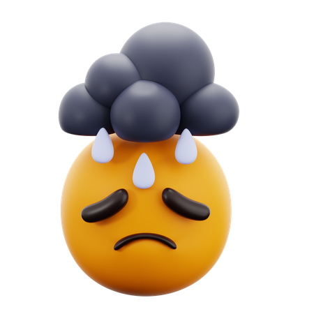 Depressed Man  3D Icon