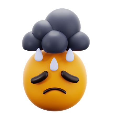 Depressed Man  3D Icon